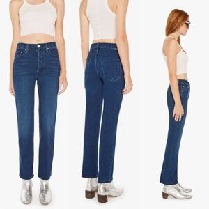 MOTHER The Tripper Ankle Jeans in Blue - Size 28 | High-Waisted, Slim Fit